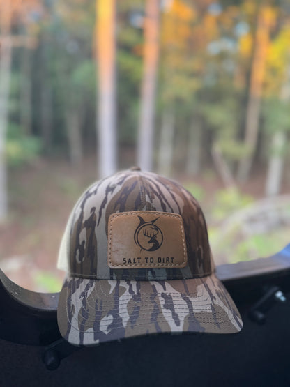 Richardson 112P Camo Custom Leather Patch Hat