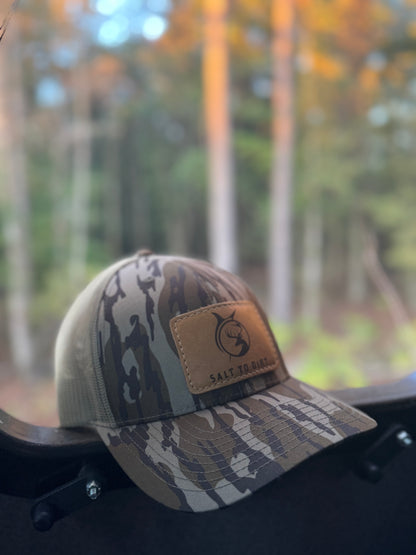 Richardson 112P Camo Custom Leather Patch Hat