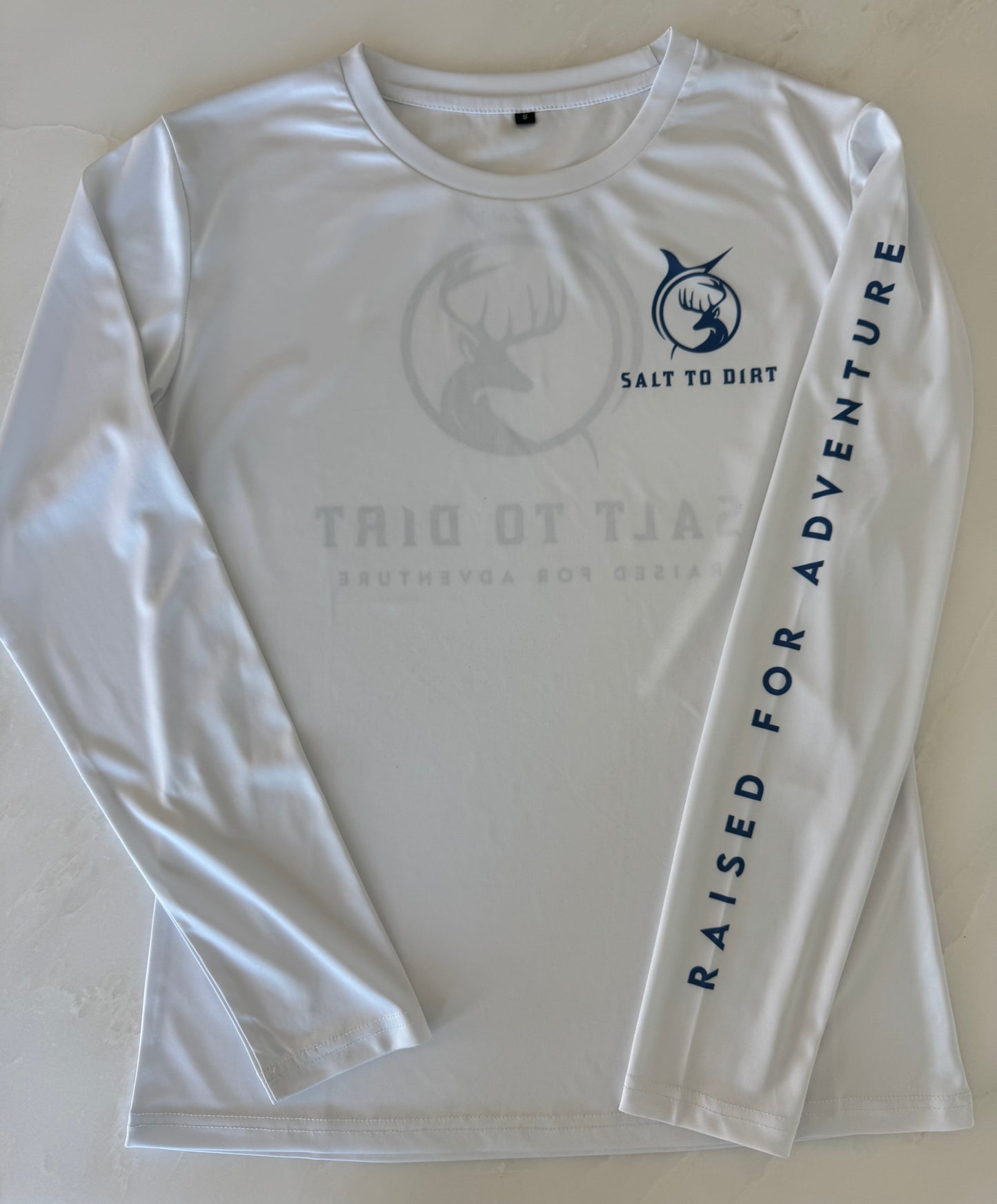Salt - White with Navy Logo