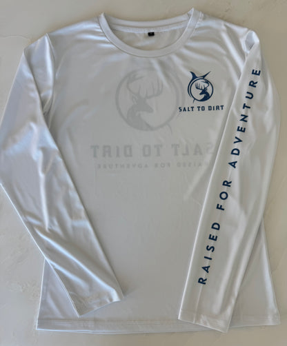 Salt - White with Navy Logo
