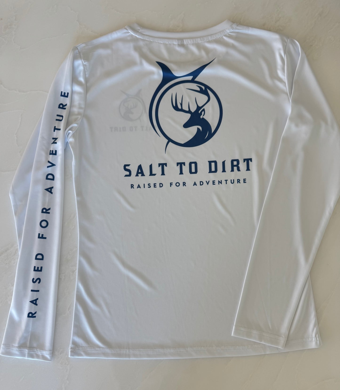 Salt - White with Navy Logo
