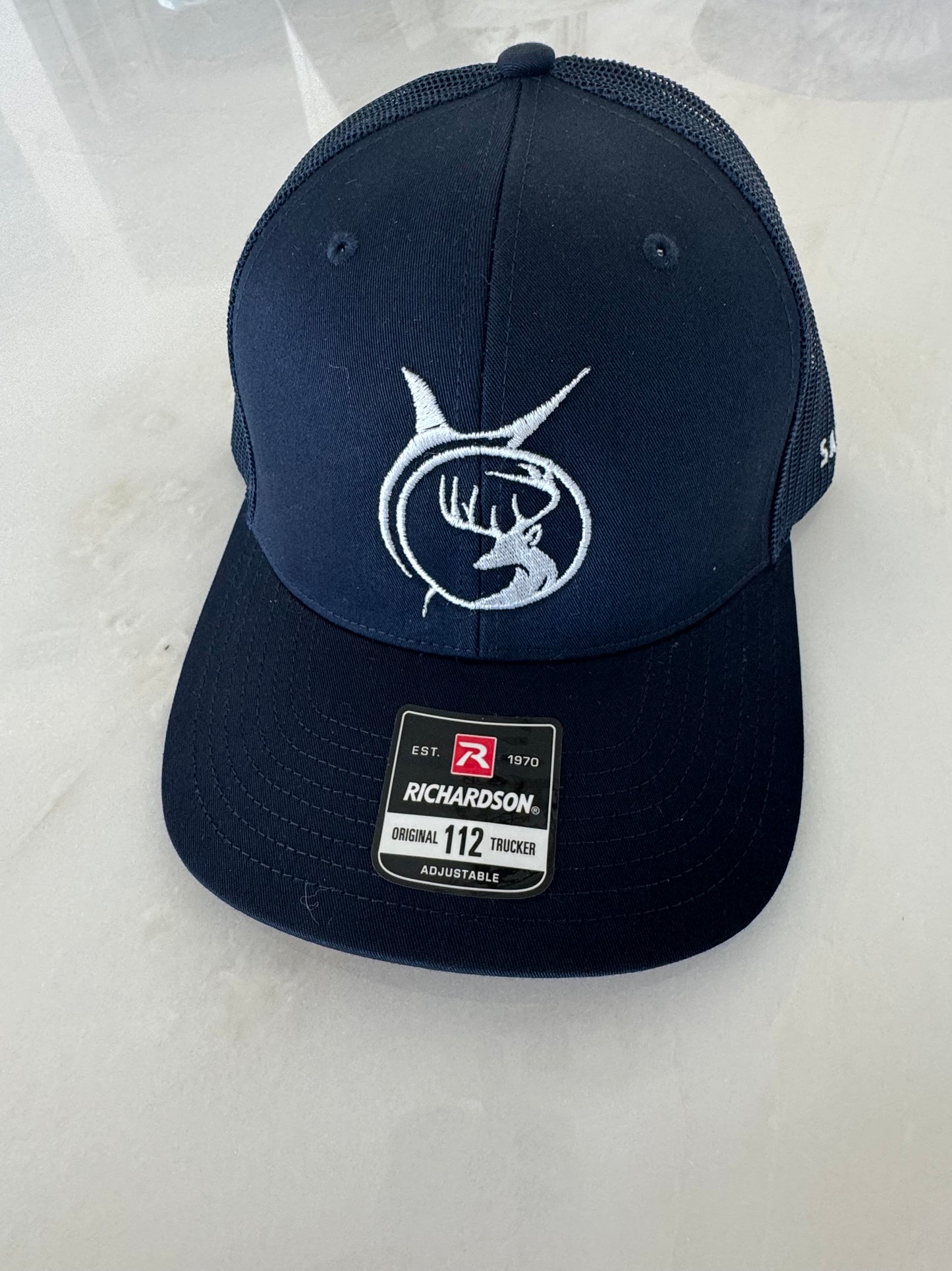Richardson Hat - Navy with White Logo