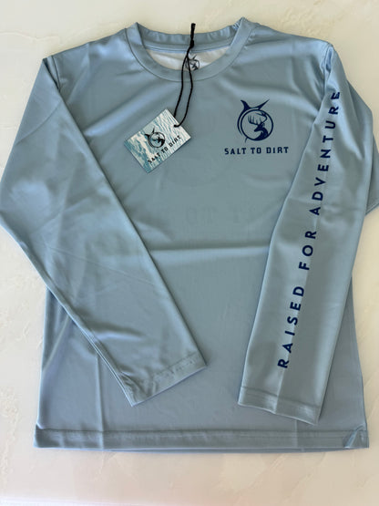 Salt - Icy Blue with Dark Blue Logo